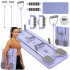 Placa multifunctionala pentru exercitii fitness sau pilates, pliabila, cu timer LCD si benzi elastice, 106x41x3 cm, mov [3]