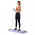 Placa multifunctionala pentru exercitii fitness sau pilates, pliabila, cu timer LCD si benzi elastice, 106x41x3 cm, mov [19]