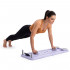 Placa multifunctionala pentru exercitii fitness sau pilates, pliabila, cu timer LCD si benzi elastice, 106x41x3 cm, mov [21]