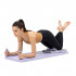 Placa multifunctionala pentru exercitii fitness sau pilates, pliabila, cu timer LCD si benzi elastice, 106x41x3 cm, mov [23]