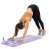 Placa multifunctionala pentru exercitii fitness sau pilates, pliabila, cu timer LCD si benzi elastice, 106x41x3 cm, mov [24]