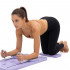 Placa multifunctionala pentru exercitii fitness sau pilates, pliabila, cu timer LCD si benzi elastice, 106x41x3 cm, mov [25]