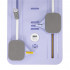 Placa multifunctionala pentru exercitii fitness sau pilates, pliabila, cu timer LCD si benzi elastice, 106x41x3 cm, mov [29]