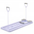 Placa multifunctionala pentru exercitii fitness sau pilates, pliabila, cu timer LCD si benzi elastice, 106x41x3 cm, mov [33]