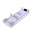 Placa multifunctionala pentru exercitii fitness sau pilates, pliabila, cu timer LCD si benzi elastice, 106x41x3 cm, mov [36]