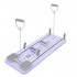 Placa multifunctionala pentru exercitii fitness sau pilates, pliabila, cu timer LCD si benzi elastice, 106x41x3 cm, mov [37]