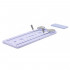 Placa multifunctionala pentru exercitii fitness sau pilates, pliabila, cu timer LCD si benzi elastice, 106x41x3 cm, mov [39]