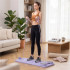 Placa multifunctionala pentru exercitii fitness sau pilates, pliabila, cu timer LCD si benzi elastice, 106x41x3 cm, mov [41]
