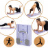 Placa multifunctionala pentru exercitii fitness sau pilates, pliabila, cu timer LCD si benzi elastice, 106x41x3 cm, mov [10]