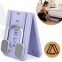 Placa multifunctionala pentru exercitii fitness sau pilates, pliabila, cu timer LCD si benzi elastice, 106x41x3 cm, mov [11]