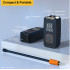 Compresor auto portabil 3 in 1 cu functie Jump Starter 800 A pentru pornirea de urgenta a motorului, acumulator 8000 mAh, putere 120 W, presiune maxim [5]