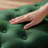 Taburet Madrid, tapitat cu catifea, tip banca, cu picioare metalice, 80x42x41 cm, verde [3]