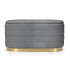 Bancheta tip puf cu depozitare, tapiterie velur, 80x42x42 cm, gri [9]