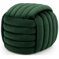 Taburet tapitat Nilo, velur, 53x50x43 cm, verde smarald Taburet tapitat Nilo, velur, 53x50x43 cm, verde smarald