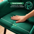 Set 2 scaune dining tapitate din catifea Diamante, 55x58x83 cm, maxim 120 kg, verde [9]