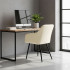Set 2 scaune dining tapitate din catifea Diamante, 55x58x83 cm, maxim 120 kg, crem [10]