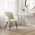 Set 2 scaune dining tapitate din catifea Diamante, 55x58x83 cm, maxim 120 kg, crem [11]