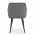 Set 2 scaune dining tapitate din catifea Diamante, 55x58x83 cm, maxim 120 kg, gri grafit [6]