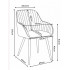 Set 2 scaune dining rotative tapitate din catifea Turno, 55x58x83 cm, maxim 120 kg, negru [12]