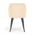 Set 2 scaune dining tapitate Velto, catifea, matlasate cu romburi, 52x58x82 cm, maxim 120 kg, bej [6]