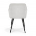 Set 2 scaune dining tapitate Velto, catifea, matlasate cu romburi, 52x58x82 cm, maxim 120 kg, gri [4]
