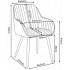 Set 2 scaune dining tapitate din velur Florence, 55x58x82 cm, maxim 120 kg, bej [11]