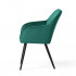 Set 2 scaune dining tapitate din velur Florence, 55x58x82 cm, maxim 120 kg, verde [4]
