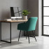 Set 2 scaune dining tapitate din velur Florence, 55x58x82 cm, maxim 120 kg, verde [10]