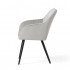 Set 2 scaune dining tapitate din velur Florence, 55x58x82 cm, maxim 120 kg, gri [2]