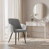 Set 2 scaune dining tapitate din velur Florence, 55x58x82 cm, maxim 120 kg, gri [8]