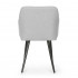Set 2 scaune dining tapitate cu velur Luxano, cusaturi patrate, 54x58x82 cm, gri deschis [6]