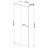 Dulap cu 8 etajere, PAL laminat 16 mm, 80x35x180 cm, alb si grafit [5]