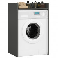 Masca pentru masina de spalat cu polita, PAL laminat, 64x50x98 cm, gri grafit Masca pentru masina de spalat cu polita, PAL laminat, 64x50x98 cm, gri grafit