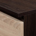 Birou ANA pentru calculator, cu 3 sertare si 1 usa, 124x52x74 cm, maro wenge si stejar sonoma [4]