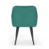 Set 6 scaune tapitate, Florence, velur matlasat, 55x58x82 cm, verde smarald [3]