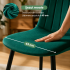 Set 4 scaune tapitate din catifea LUMO, 46x44x87 cm, sezut matlasat, picioare metalice, maxim 130 kg, verde [11]