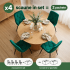 Set 4 scaune tapitate din catifea Milo, sezut matlasat, picioare metalice, 46x44x87 cm, maxim 130 kg, verde [9]