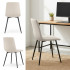 Set 4 scaune dining tapitate din catifea, capitonate Livo, 46x44x87 cm, maxim 130 kg, bej [7]