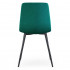 Set 4 scaune dining tapitate din catifea, capitonate Livo, 46x44x87 cm, maxim 130 kg, verde [4]