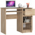 Birou computer PIKSEL, cu sertar, dulap si raft pentru tastatura, dreapta, 90x50x77 cm, stejar sonoma [6]