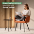 Set 2 scaune dining tapitate cu velur Luxano, cusaturi patrate, 54x58x82 cm, aramiu [11]