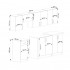 Set mobila bucatarie Lima 240 cm, cu blat alb, PAL laminat, 7 corpuri, 240x45x203 cm, stejar sonoma [4]
