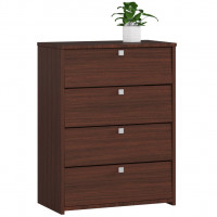 Dulap pantofi RUBIN 4 niveluri, cu usi rabatabile, PAL laminat 16 mm, 66x36x85 cm, maro wenge