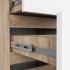 Comoda cu 4 sertare, PAL laminat 16mm, 40x35x74 cm, stejar sonoma si alb [6]