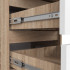 Comoda cu 6 sertare, PAL laminat 16 mm, 40x35x109 cm, stejar sonoma si alb [5]