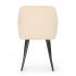 Set 2 scaune dining tapitate cu velur Luxano, cusaturi patrate, 54x58x82 cm, bej deschis [5]