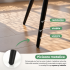 Set 2 scaune dining tapitate cu velur Luxano, cusaturi patrate, 54x58x82 cm, gri [3]
