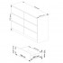 Comoda cu 6 sertare, PAL laminat, 120x40x77 cm, stejar sonoma [2]