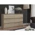 Comoda cu 6 sertare, PAL laminat, 120x40x77 cm, stejar sonoma [4]