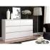 Comoda cu 6 sertare, PAL laminat, 138x40x77 cm, alb mat [4]